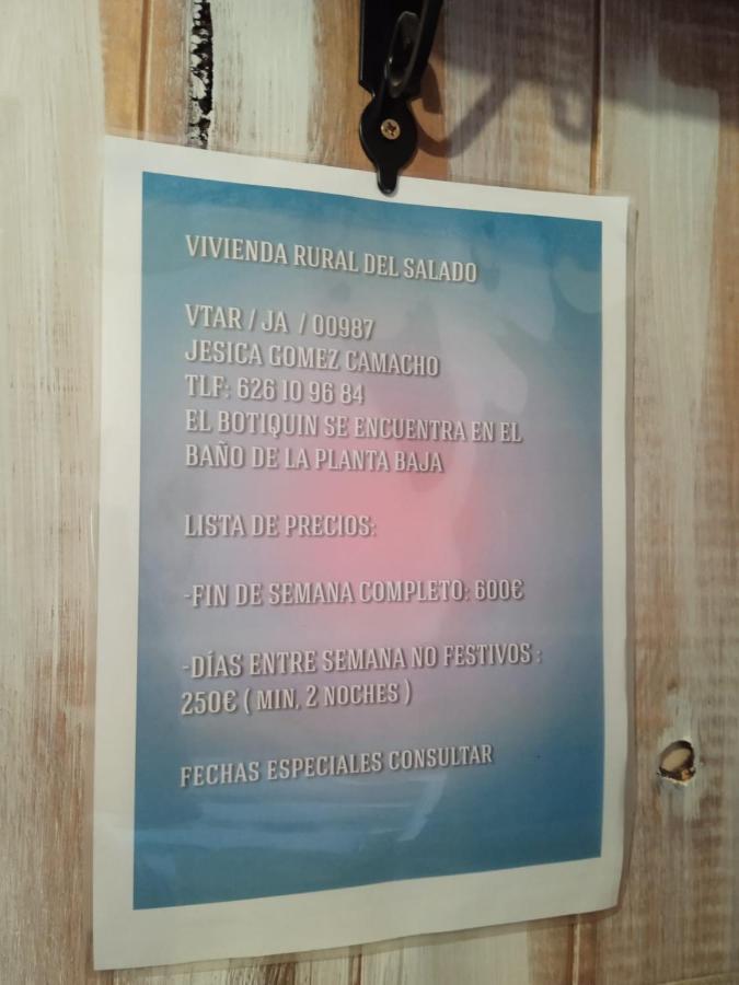 Vivienda Rural Del Salado Villa Jaén Dış mekan fotoğraf